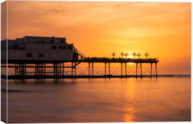 Aberystwyth Pier Canvas Print by Sandra Kepkowska