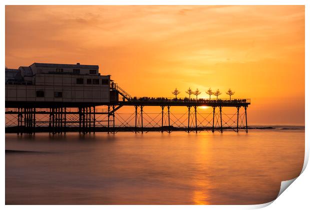 Aberystwyth Pier Print by Sandra Kepkowska