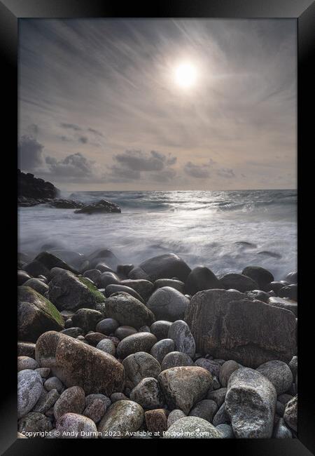 Porth Nanven Cot Valley Framed Print by Andy Durnin