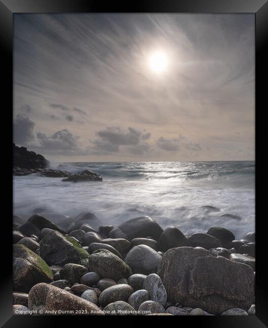 Porth Nanven Cot Valley Framed Print by Andy Durnin