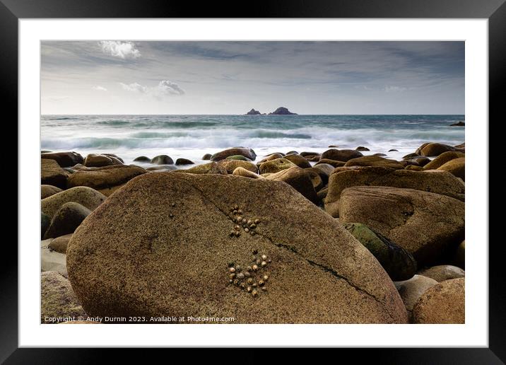 Porth Nanven Cot Valley Framed Mounted Print by Andy Durnin
