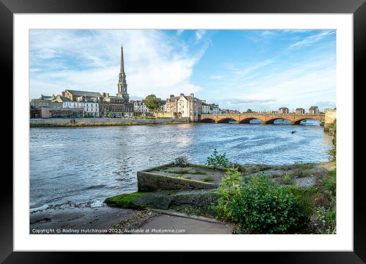 Ayr Town view Framed Mounted Print by Rodney Hutchinson