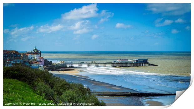 Tranquil view of Cromer from above Print by Heidi Hennessey