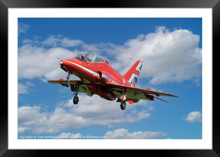Red Arrows Hawker Framed Mounted Print by Tom McPherson