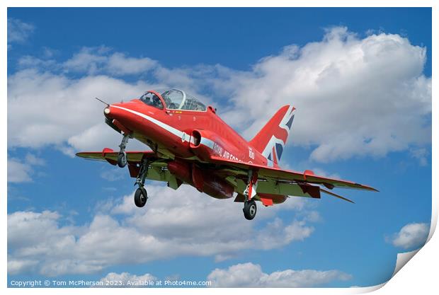 Red Arrows Hawker Print by Tom McPherson
