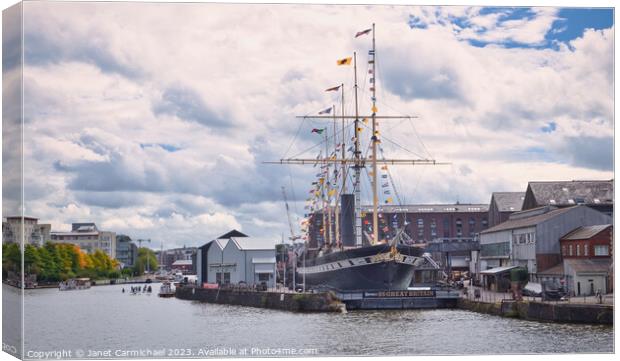 SS Great Britain Canvas Print by Janet Carmichael