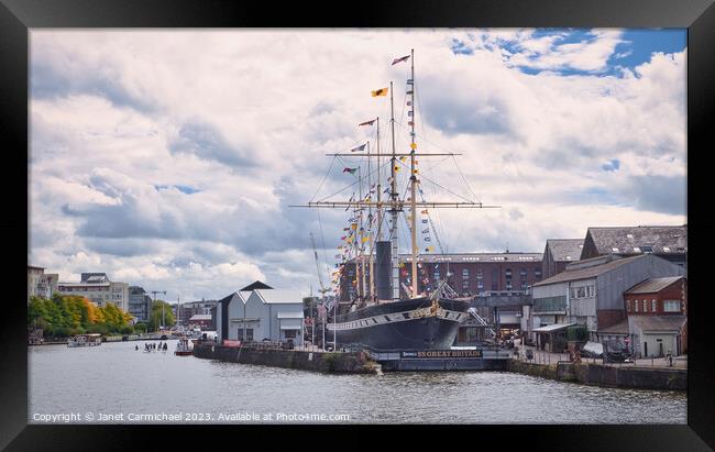 SS Great Britain Framed Print by Janet Carmichael
