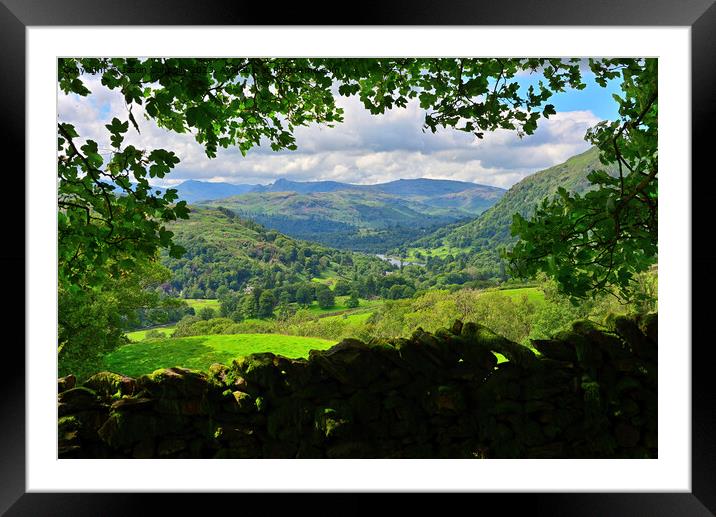 Valley Views, Lake District. Framed Mounted Print by Jason Connolly