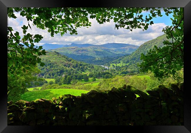 Valley Views, Lake District. Framed Print by Jason Connolly