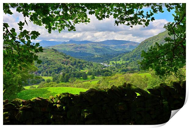 Valley Views, Lake District. Print by Jason Connolly