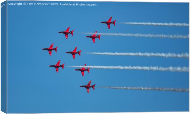 Red Arrows Canvas Print by Tom McPherson