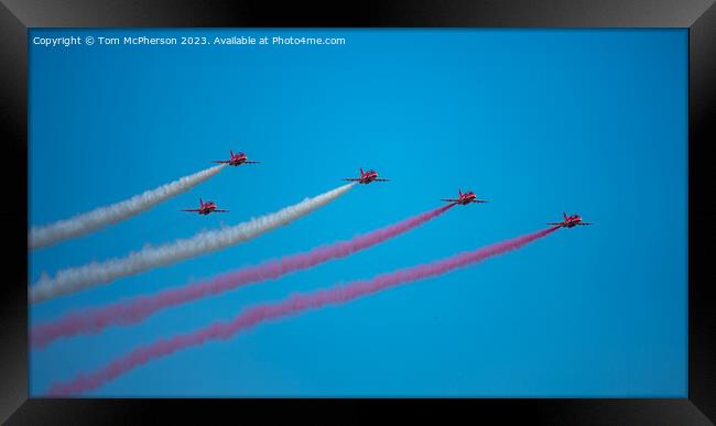 Red Arrows Framed Print by Tom McPherson