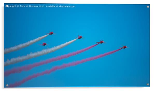 Red Arrows Acrylic by Tom McPherson