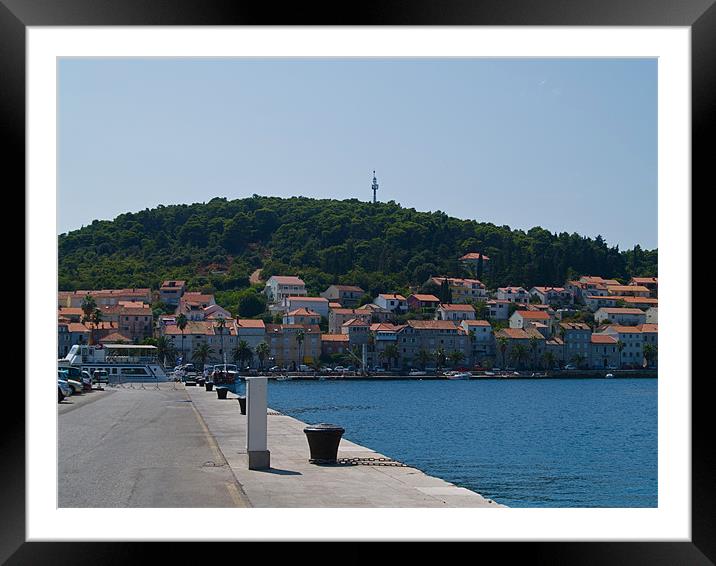 HARBOUR OF KORCULA Framed Mounted Print by radoslav rundic