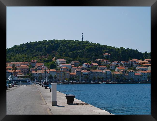 HARBOUR OF KORCULA Framed Print by radoslav rundic