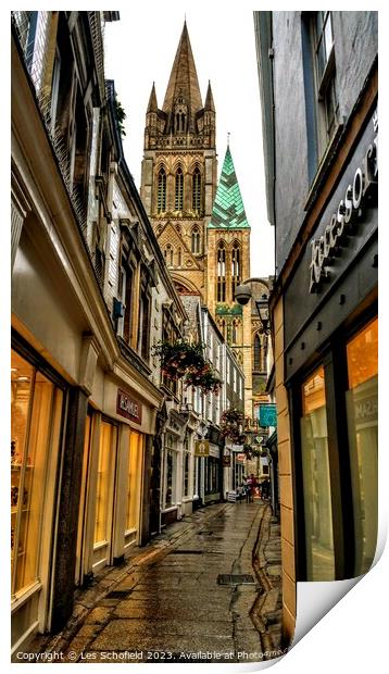 Turo cathedral spire Print by Les Schofield