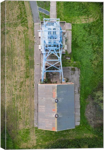 Barnsley Main Colliery Top View Canvas Print by Apollo Aerial Photography
