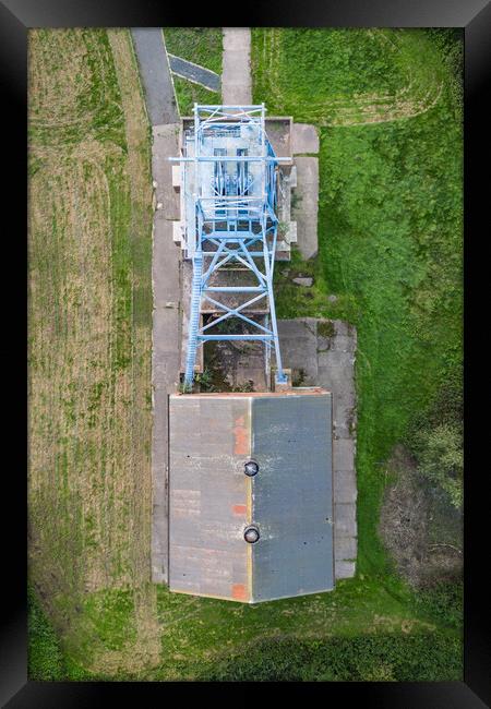 Barnsley Main Colliery Top View Framed Print by Apollo Aerial Photography