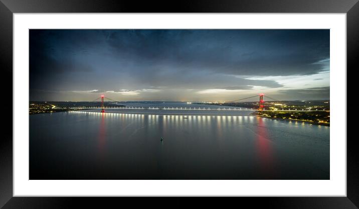 Humber Nights Framed Mounted Print by Apollo Aerial Photography