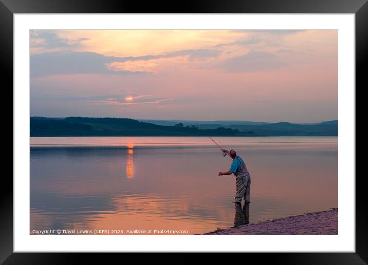 Casting for the sun Framed Mounted Print by David Lewins (LRPS)