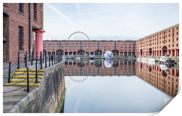 Floating Earth in Liverpool Print by Jason Wells