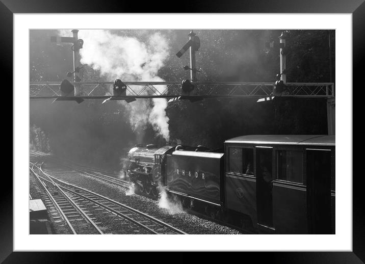 The Romney, Hythe and Dymchurch Railway Framed Mounted Print by Philip Enticknap