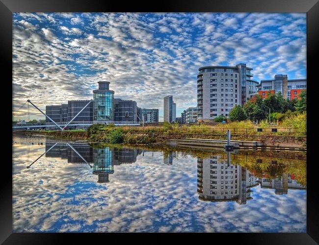 Leeds Dock Sunrise from Merchants Quay   Framed Print by Darren Galpin