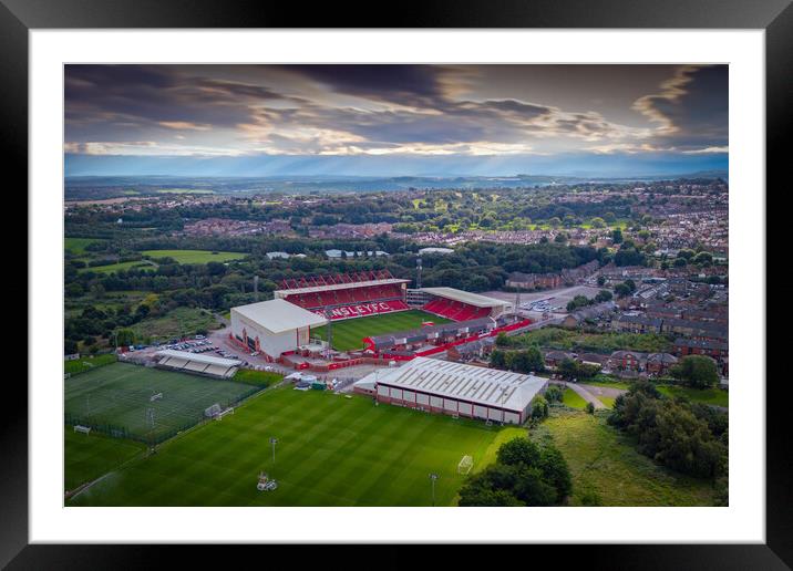 Oakwell Sun Light Framed Mounted Print by Apollo Aerial Photography