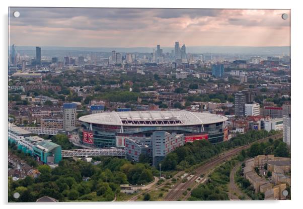 The Emirates London Backdrop Acrylic by Apollo Aerial Photography