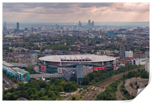 The Emirates London Backdrop Print by Apollo Aerial Photography