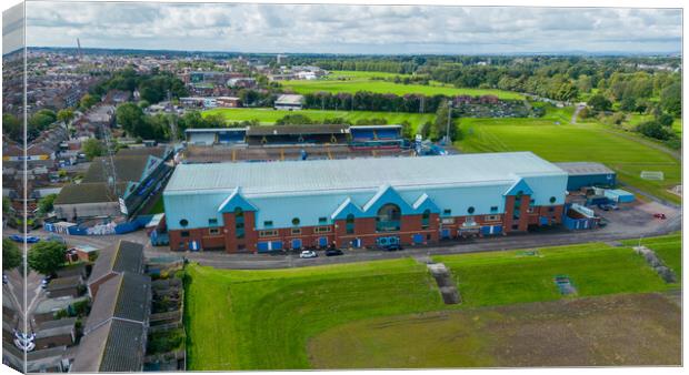 Carlisle United FC Canvas Print by Apollo Aerial Photography