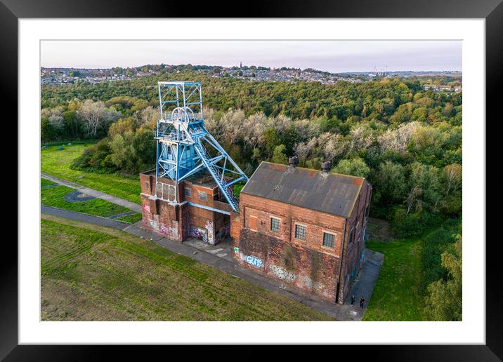 Barnsley Main Colliery Framed Mounted Print by Apollo Aerial Photography