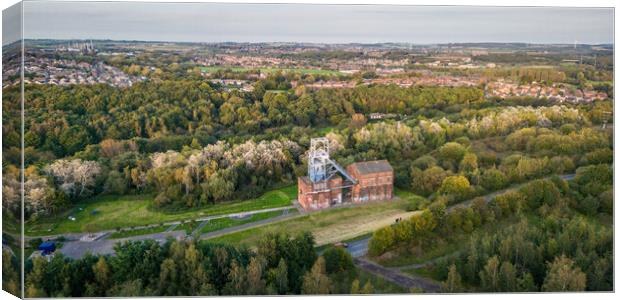 Barnsley Main Colliery Panorama Canvas Print by Apollo Aerial Photography