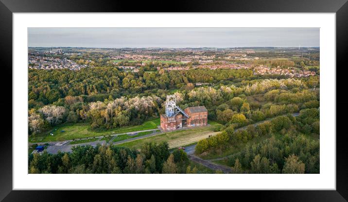 Barnsley Main Colliery Panorama Framed Mounted Print by Apollo Aerial Photography