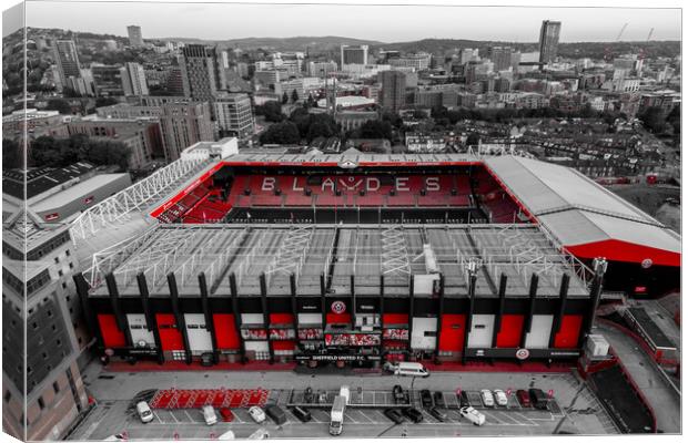 SUFC Red Pop Canvas Print by Apollo Aerial Photography
