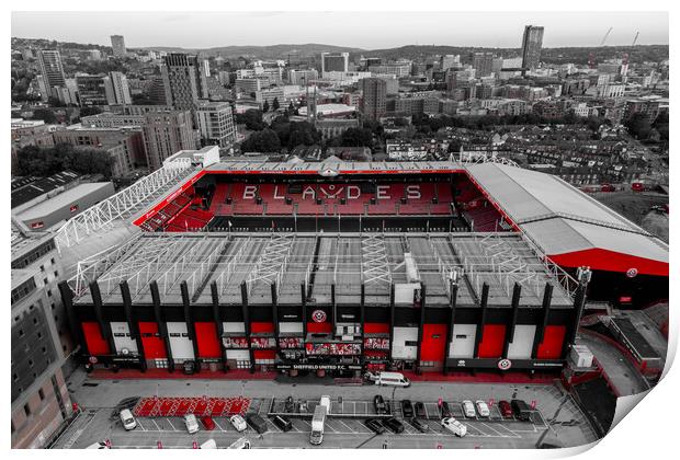 SUFC Red Pop Print by Apollo Aerial Photography