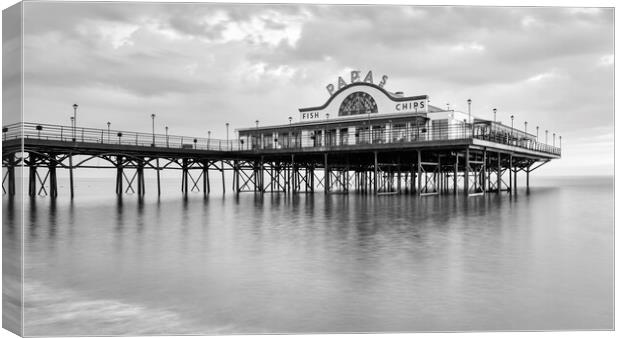 Cleethorpes Black and White Canvas Print by Tim Hill