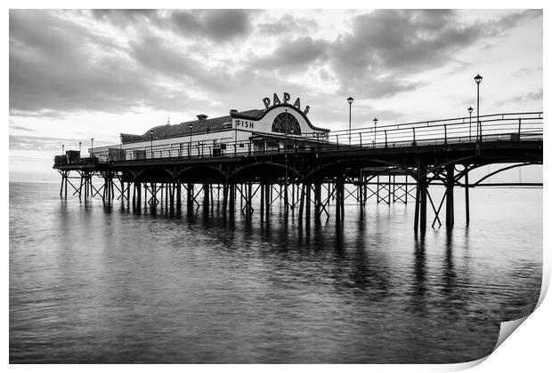 Cleethorpes Black and White Print by Tim Hill