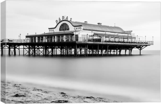 Cleethorpes Black and White Canvas Print by Tim Hill