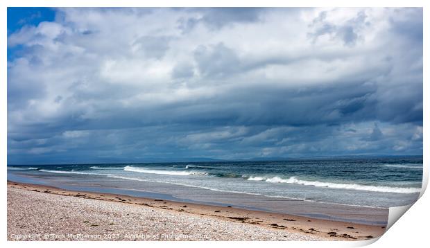 Findhorn Beach Seascape Print by Tom McPherson