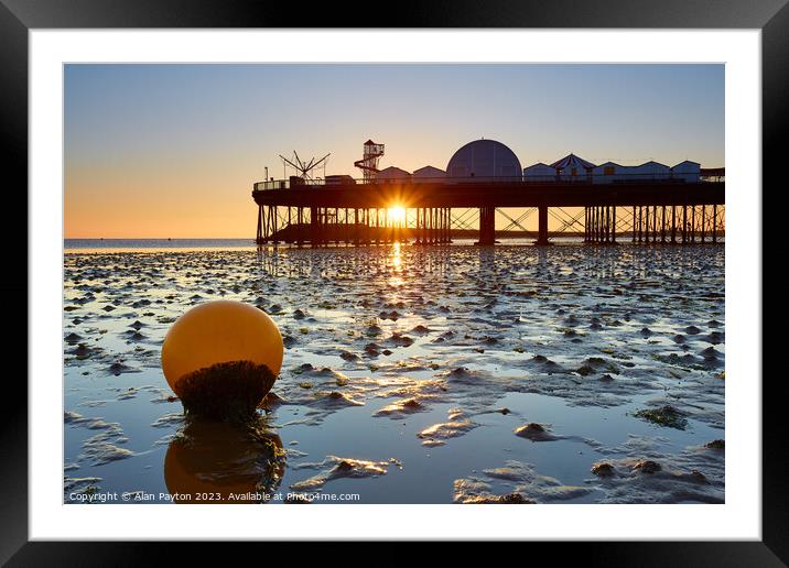 Herne Bay pier sunrise at low tide  Framed Mounted Print by Alan Payton