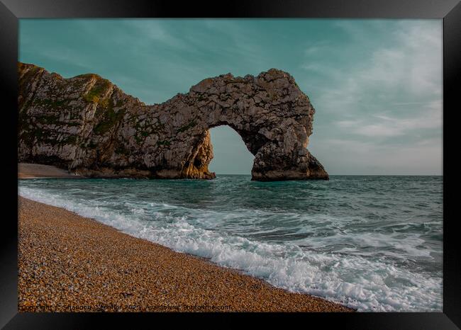 Durdle Door Framed Print by Shannon O'connor
