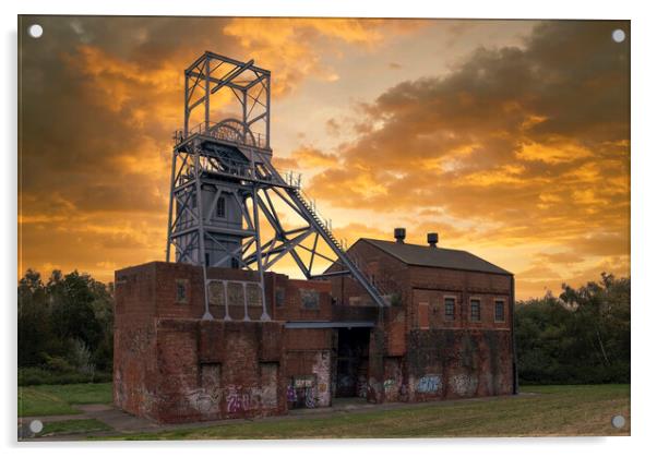 Barnsley Main Colliery Acrylic by Tim Hill