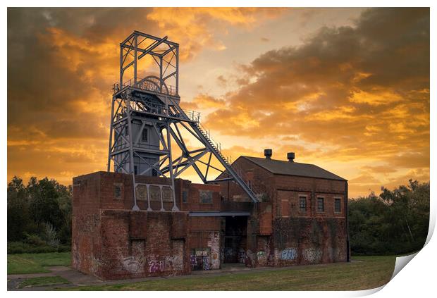 Barnsley Main Colliery Print by Tim Hill