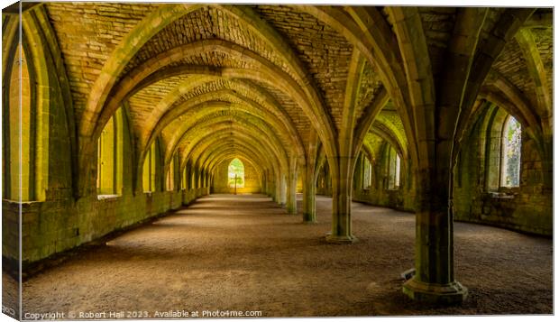 Fountains Abbey Canvas Print by Robert Hall