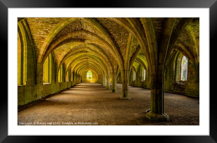 Fountains Abbey Framed Mounted Print by Robert Hall