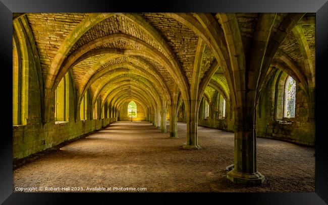 Fountains Abbey Framed Print by Robert Hall