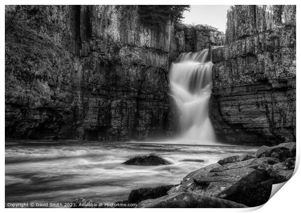 High Force Falls Print by David Smith