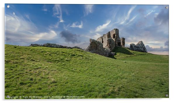Duffus Castle Moray Acrylic by Tom McPherson