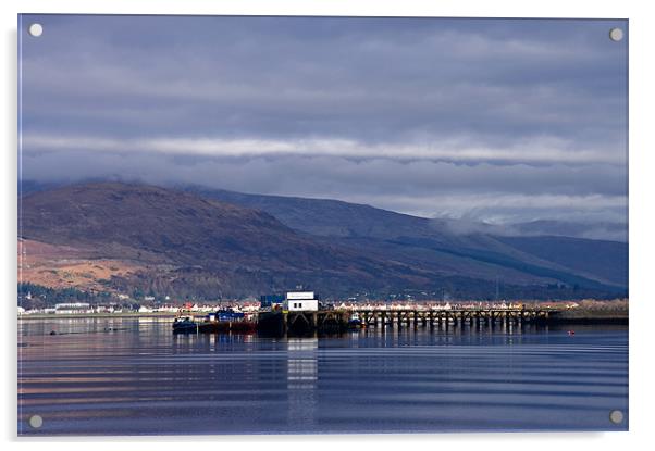 Fort William Pier Acrylic by Jacqi Elmslie